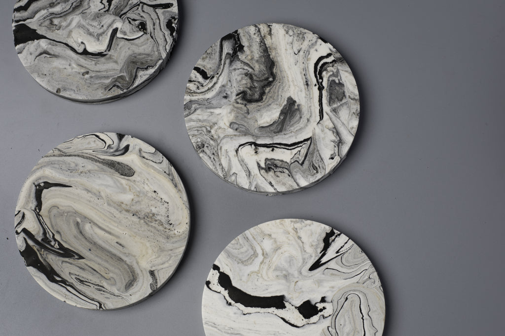 marbled coaster - set of 4