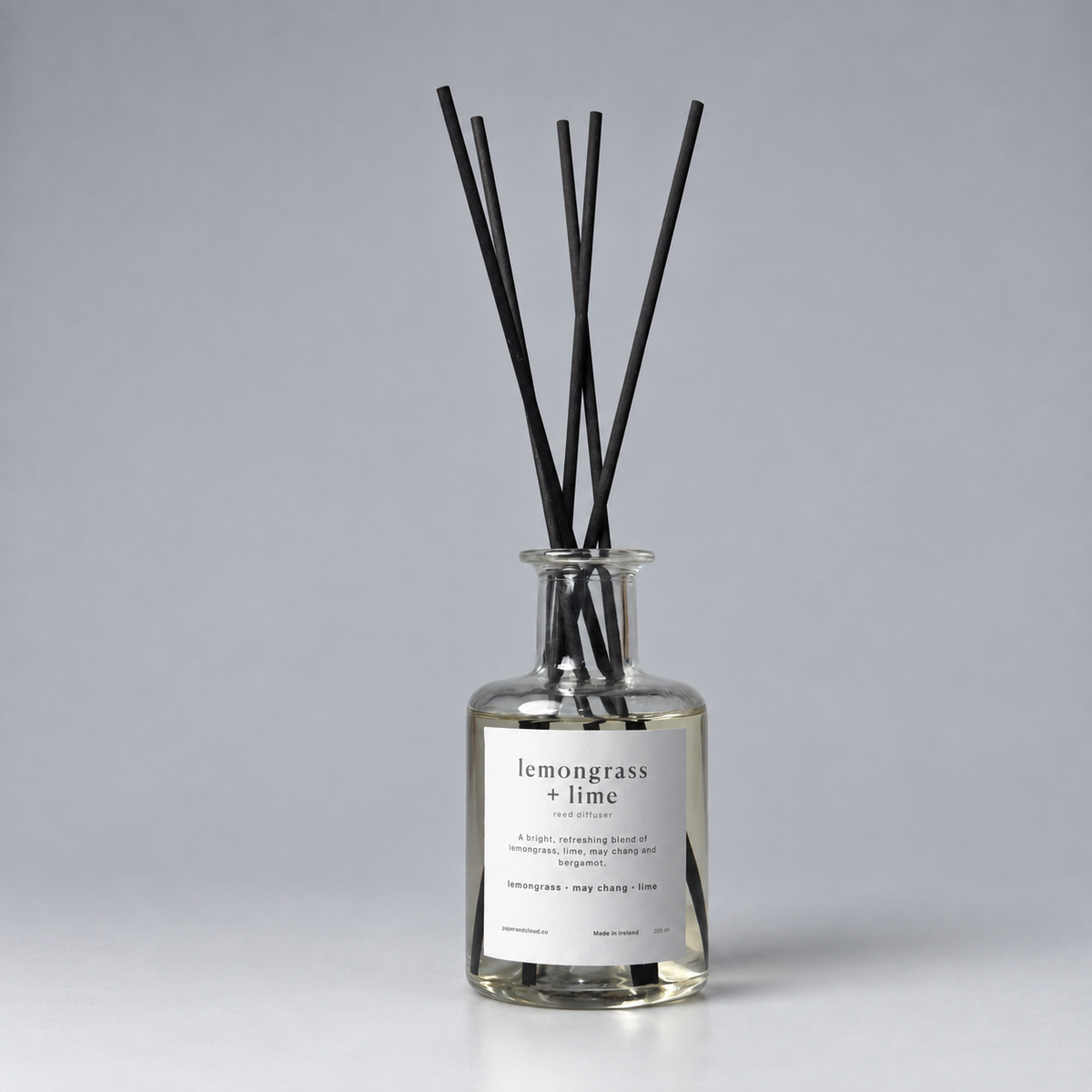 Lemongrass + Lime | Herbalist Glass Reed Diffuser