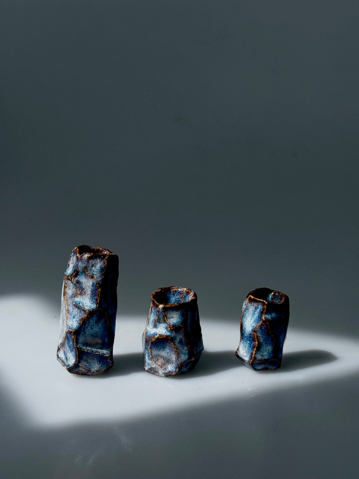 crumpled pocket vases
