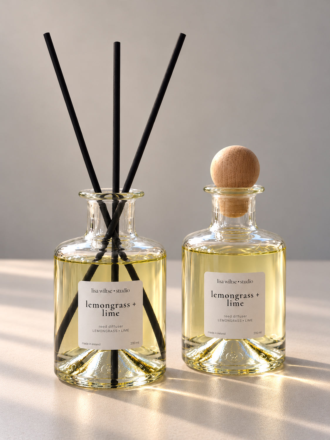 Lemongrass + Lime | Herbalist Glass Reed Diffuser