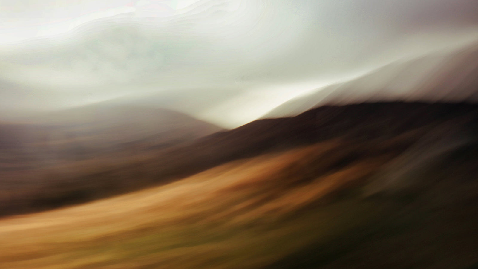Abstract Irish landscape photograph in gold and dark earth tones – Talamh no. 2 by Lisa Wiltse