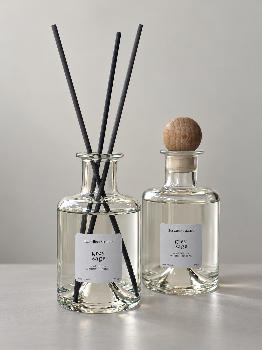 grey sage | Herbalist Glass Reed Diffuser