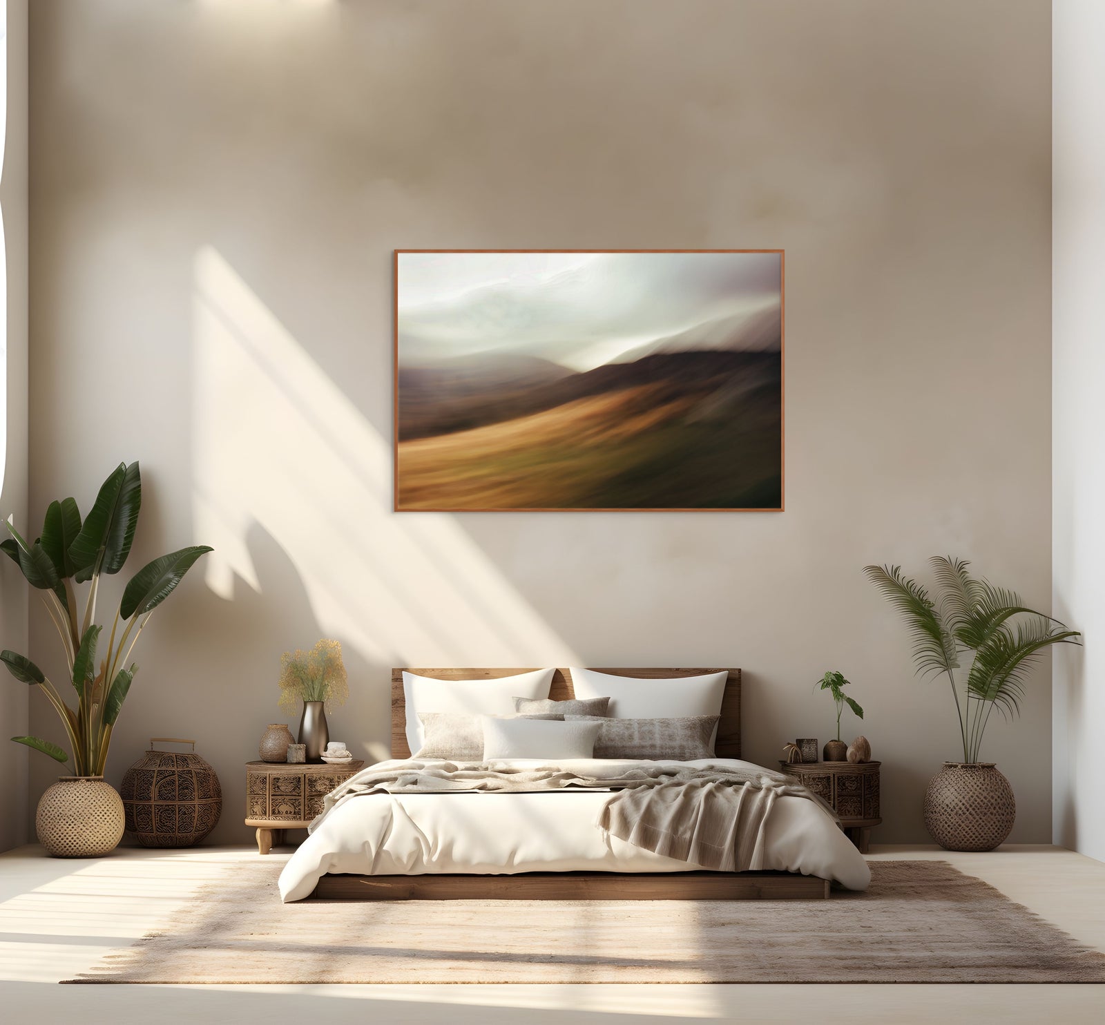 Abstract Irish landscape photograph in gold and dark earth tones – Talamh no. 2 by Lisa Wiltse